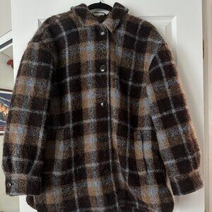 Madewell Brown Plaid Jacket